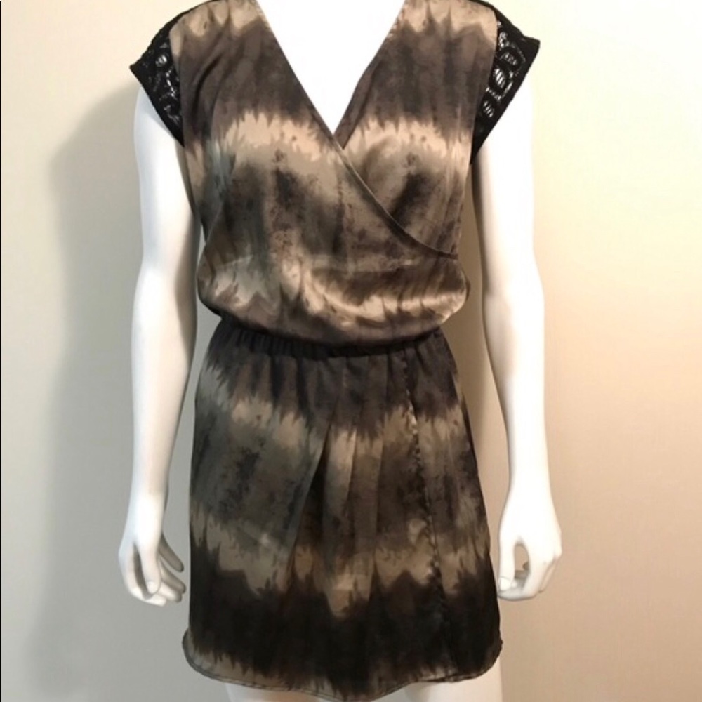 Elegant Black and Brown Women's Dress